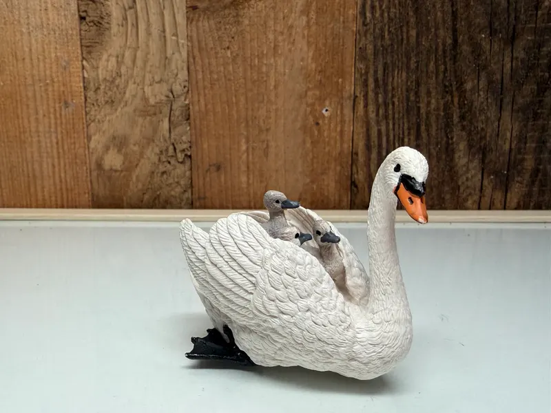 Schleich Witte Zwaan met Kuikens