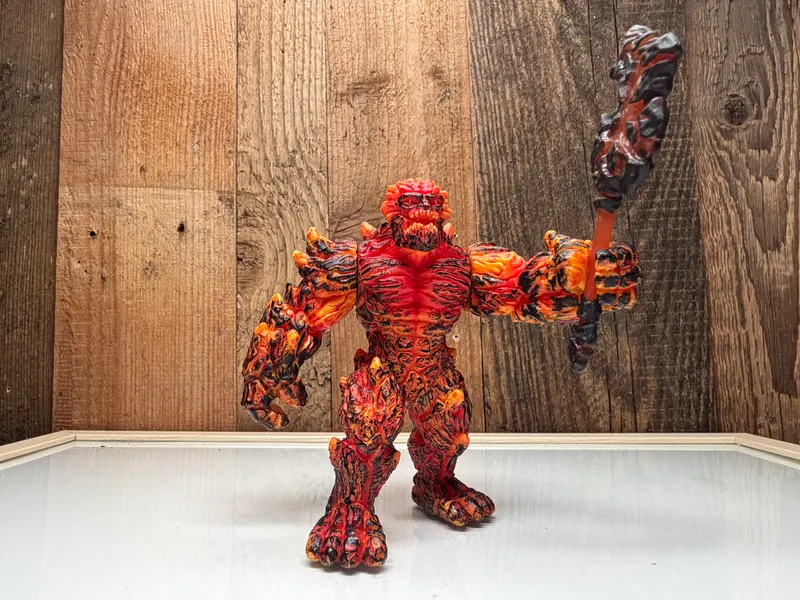 Schleich Lavagolem met wapen